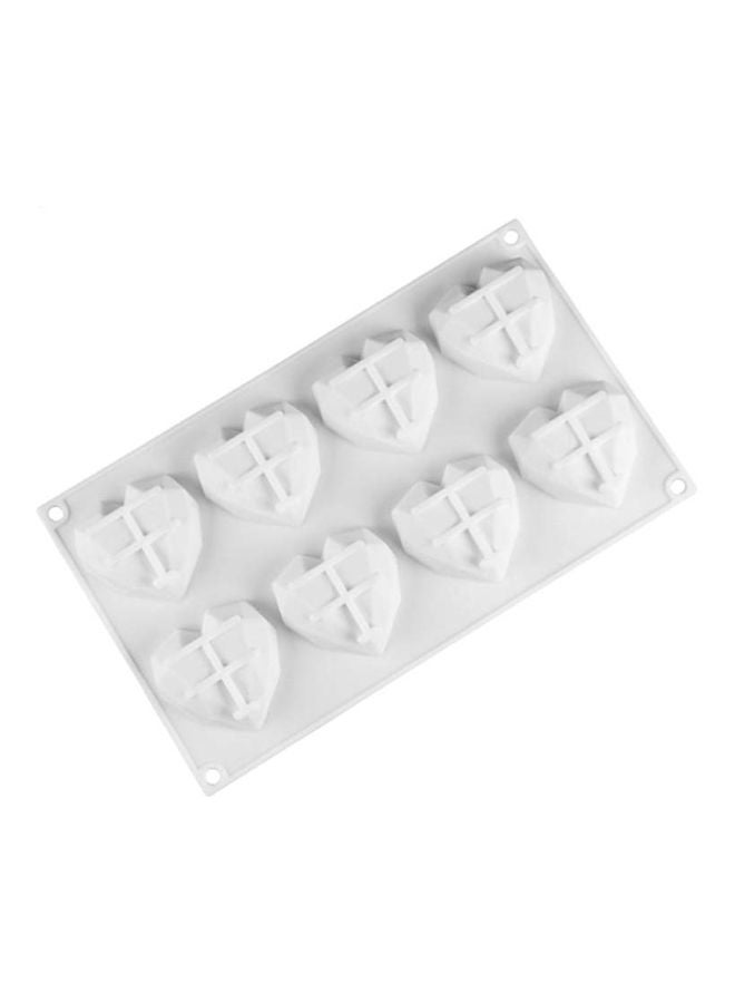 شاربدو قالب كيك سيليكون أبيض 29x17x2سم - Image 1